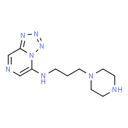 ChemSpider 2D Image | N-[3-(1-Piperazinyl)propyl]tetrazolo[1,5-a]pyrazin-5-amine | C11H18N8