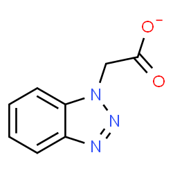 ChemSpider 2D Image | 1H-Benzotriazol-1-ylacetate | C8H6N3O2