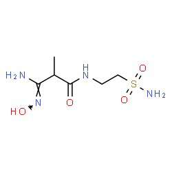 ChemSpider 2D Image | (3Z)-3-Amino-3-(hydroxyimino)-2-methyl-N-(2-sulfamoylethyl)propanamide | C6H14N4O4S