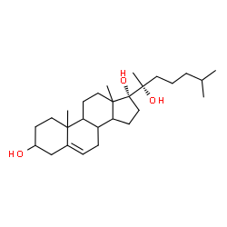 ChemSpider 2D Image | (8xi,9xi,10xi,13xi,14xi,20R)-Cholest-5-ene-3,17,20-triol | C27H46O3