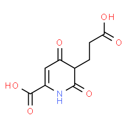 ChemSpider 2D Image | 5-(2-Carboxyethyl)-4,6-dioxo-1,4,5,6-tetrahydro-2-pyridinecarboxylic acid | C9H9NO6