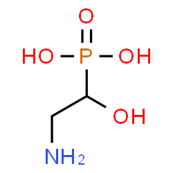 ChemSpider 2D Image | 1-hydroxy-2-aminoethylphosphonic acid | C2H8NO4P