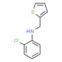 ChemSpider 2D Image | 2-Chloro-N-(2-thienylmethyl)aniline | C11H10ClNS