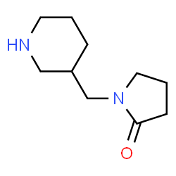 ChemSpider 2D Image | 1-(3-Piperidinylmethyl)-2-pyrrolidinone | C10H18N2O
