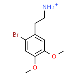ChemSpider 2D Image | 2-(2-Bromo-4,5-dimethoxyphenyl)ethanaminium | C10H15BrNO2