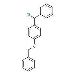 ChemSpider 2D Image | 1-(Benzyloxy)-4-[chloro(phenyl)methyl]benzene | C20H17ClO