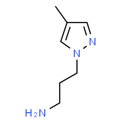 ChemSpider 2D Image | 3-(4-methylpyrazol-1-yl)propan-1-amine | C7H13N3