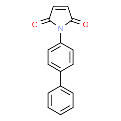 ChemSpider 2D Image | 1-(4-Biphenylyl)-1H-pyrrole-2,5-dione | C16H11NO2