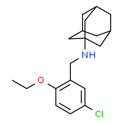 ChemSpider 2D Image | N-(5-Chloro-2-ethoxybenzyl)-1-adamantanamine | C19H26ClNO