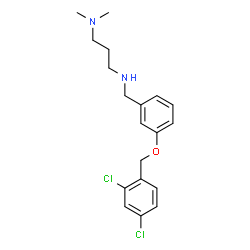 ChemSpider 2D Image | N'-{3-[(2,4-Dichlorobenzyl)oxy]benzyl}-N,N-dimethyl-1,3-propanediamine | C19H24Cl2N2O