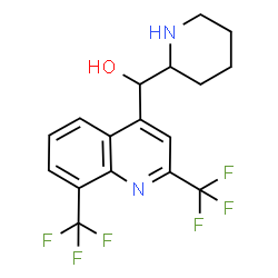 ChemSpider 2D Image | mefloquine | C17H16F6N2O