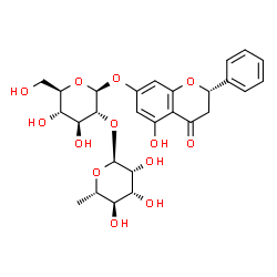 ChemSpider 2D Image | Pinocembrin 7-rhamnosylglucoside | C27H32O13