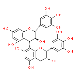 ChemSpider 2D Image | PRODELPHINIDIN B4 | C30H26O14
