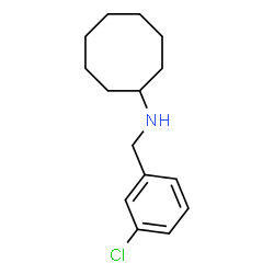 ChemSpider 2D Image | N-(3-Chlorobenzyl)cyclooctanamine | C15H22ClN