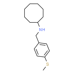 ChemSpider 2D Image | N-[4-(Methylsulfanyl)benzyl]cyclooctanamine | C16H25NS