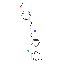 ChemSpider 2D Image | N-{[5-(2,5-Dichlorophenyl)-2-furyl]methyl}-2-(4-methoxyphenyl)ethanamine | C20H19Cl2NO2