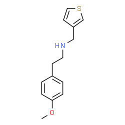 ChemSpider 2D Image | 2-(4-Methoxyphenyl)-N-(3-thienylmethyl)ethanamine | C14H17NOS