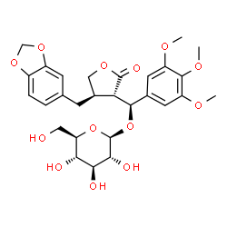 ChemSpider 2D Image | Podorhizol beta-D-glucoside | C28H34O13