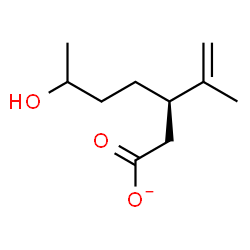 ChemSpider 2D Image | (3R)-6-Hydroxy-3-isopropenylheptanoate | C10H17O3