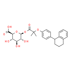 ChemSpider 2D Image | Nafenopin glucuronide | C26H30O9