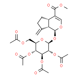 ChemSpider 2D Image | 7-Deoxygardoside metyl ester tetraacetate | C25H32O13