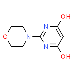 ChemSpider 2D Image | 2-Morpholinopyrimidine-4,6-diol | C8H11N3O3