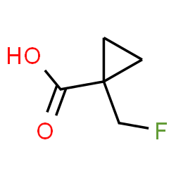 ChemSpider 2D Image | 1-(Fluoromethyl)cyclopropanecarboxylic acid | C5H7FO2