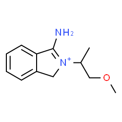ChemSpider 2D Image | 2-(1-Methoxypropan-2-yl)isoindolin-1-iminium | C12H17N2O