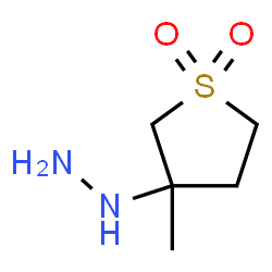 ChemSpider 2D Image | (3-Methyl-1,1-dioxidotetrahydro-3-thiophenyl)hydrazine | C5H12N2O2S