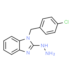 ChemSpider 2D Image | 1-(4-Chlorobenzyl)-2-hydrazino-1H-benzimidazole | C14H13ClN4