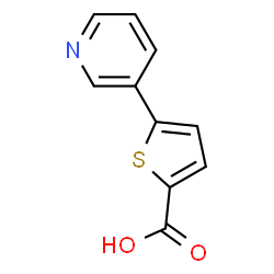 ChemSpider 2D Image | 5-PYRID-3-YLTHIOPHENE-2-CARBOXYLIC ACID | C10H7NO2S