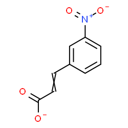 ChemSpider 2D Image | 3-(3-Nitrophenyl)acrylate | C9H6NO4