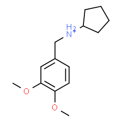 ChemSpider 2D Image | N-(3,4-Dimethoxybenzyl)cyclopentanaminium | C14H22NO2