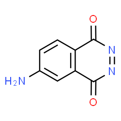 ChemSpider 2D Image | 6-Amino-1,4-phthalazinedione | C8H5N3O2