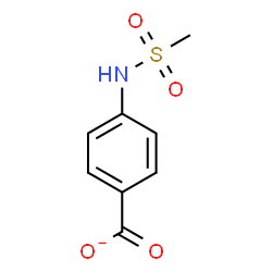 ChemSpider 2D Image | 4-[(Methylsulfonyl)amino]benzoate | C8H8NO4S