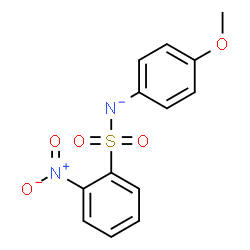 ChemSpider 2D Image | (4-Methoxyphenyl)[(2-nitrophenyl)sulfonyl]azanide | C13H11N2O5S