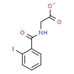 ChemSpider 2D Image | [(2-Iodobenzoyl)amino]acetate | C9H7INO3