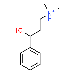 ChemSpider 2D Image | 3-Hydroxy-N,N-dimethyl-3-phenyl-1-propanaminium | C11H18NO
