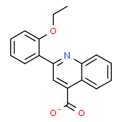 ChemSpider 2D Image | 2-(2-Ethoxyphenyl)-4-quinolinecarboxylate | C18H14NO3
