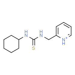 ChemSpider 2D Image | 2-{[(Cyclohexylcarbamothioyl)amino]methyl}pyridinium | C13H20N3S