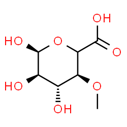 ChemSpider 2D Image | (5xi)-4-O-Methyl-alpha-D-xylo-hexopyranuronic acid | C7H12O7