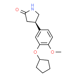 ChemSpider 2D Image | (-)-rolipram | C16H21NO3