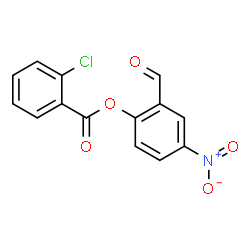 ChemSpider 2D Image | 2-Formyl-4-nitrophenyl 2-chlorobenzoate | C14H8ClNO5