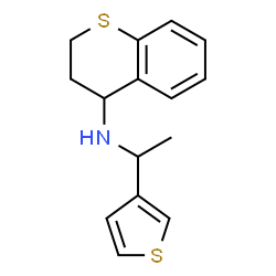 ChemSpider 2D Image | N-[1-(3-Thienyl)ethyl]-4-thiochromanamine | C15H17NS2