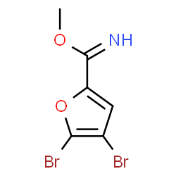 ChemSpider 2D Image | Methyl 4,5-dibromo-2-furancarboximidate | C6H5Br2NO2