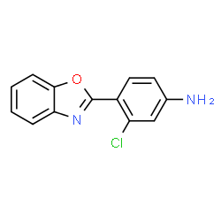 ChemSpider 2D Image | 4-(1,3-Benzoxazol-2-yl)-3-chloroaniline | C13H9ClN2O