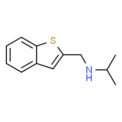 ChemSpider 2D Image | N-(1-Benzothiophen-2-ylmethyl)-2-propanamine | C12H15NS