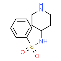 ChemSpider 2D Image | N-(4-Piperidinyl)benzenesulfonamide | C11H16N2O2S