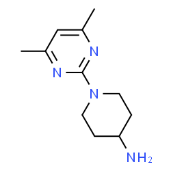 ChemSpider 2D Image | 1-(4,6-Dimethyl-2-pyrimidinyl)-4-piperidinamine | C11H18N4