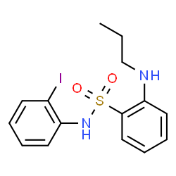 ChemSpider 2D Image | N-(2-Iodophenyl)-2-(propylamino)benzenesulfonamide | C15H17IN2O2S